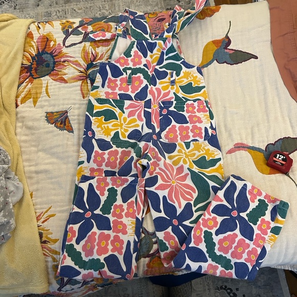 Lucy & Yak wide leg Floral Women's dungarees - Picture 5 of 5